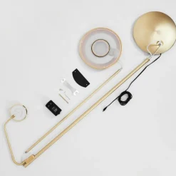 Lampadaire Confluencia LED Laiton, 2 lumières
