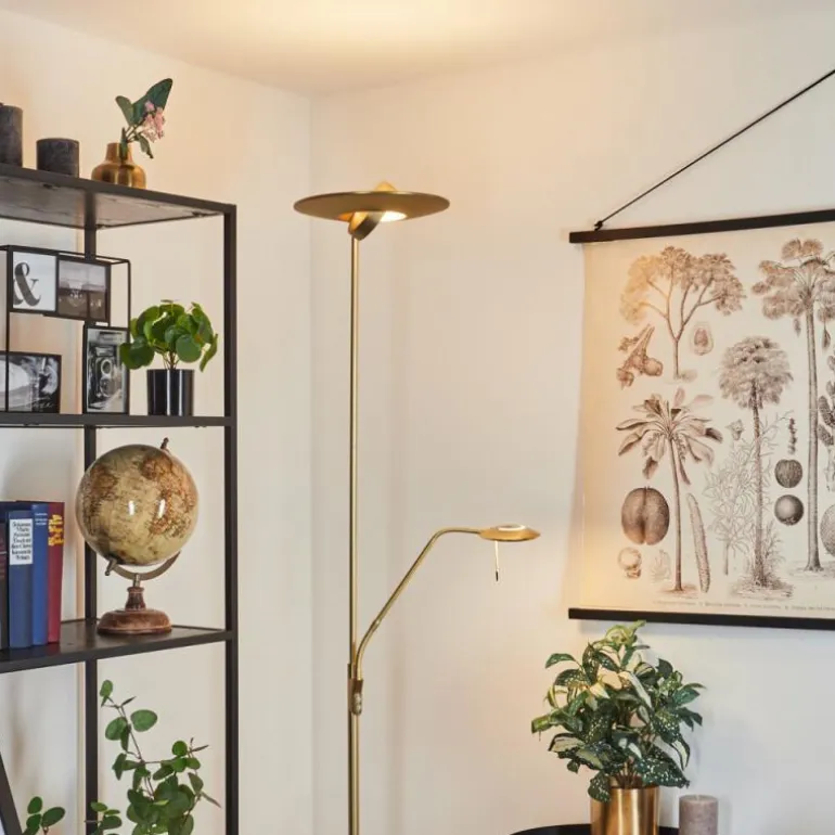 Lampadaire Confluencia LED Laiton, 2 lumières