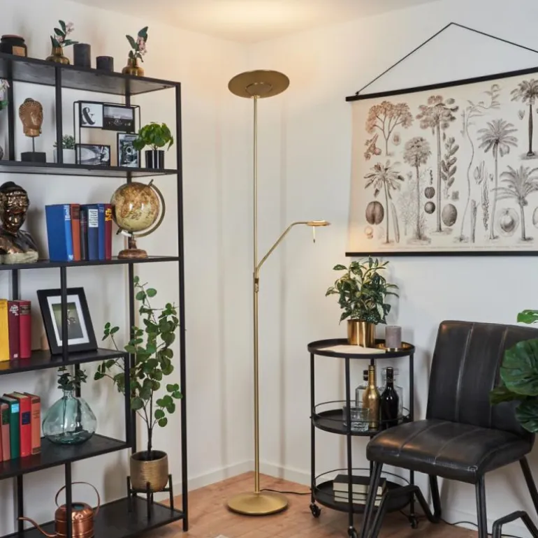 Lampadaire Confluencia LED Laiton, 2 lumières