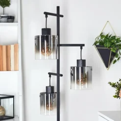 Lampadaire Gafa Noir, 3 lumières