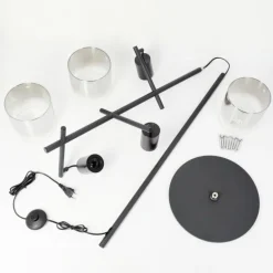Lampadaire Gafa Noir, 3 lumières
