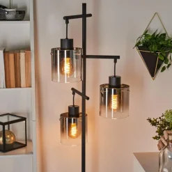 Lampadaire Gafa Noir, 3 lumières