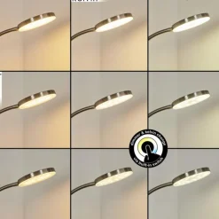 Lampadaire Haltia LED Nickel mat, 1 lumière