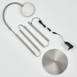 Lampadaire Haltia LED Nickel mat, 1 lumière