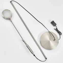 Lampadaire Huallilemu LED Nickel mat, 1 lumière