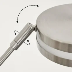 Lampadaire Huallilemu LED Nickel mat, 1 lumière