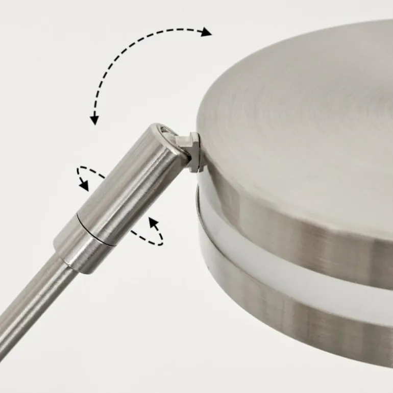 Lampadaire Huallilemu LED Nickel mat, 1 lumière