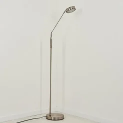 Lampadaire Huallilemu LED Nickel mat, 1 lumière