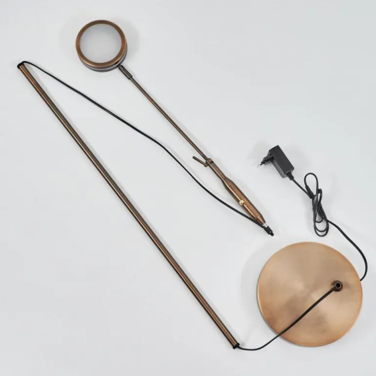 Lampadaire Huallilemu LED Vieux laiton, 1 lumière