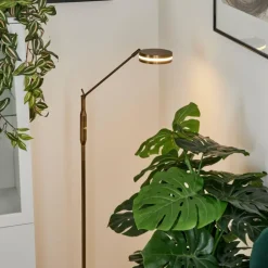 Lampadaire Huallilemu LED Vieux laiton, 1 lumière