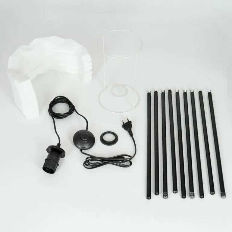 Lampadaire Regufe Noir, 1 lumière