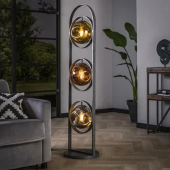 Lampadaire Stellar Anthracite, 3 lumières