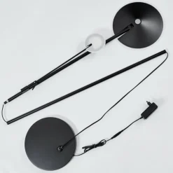 Lampadaire à vasque Choupico LED Noir, 2 lumières