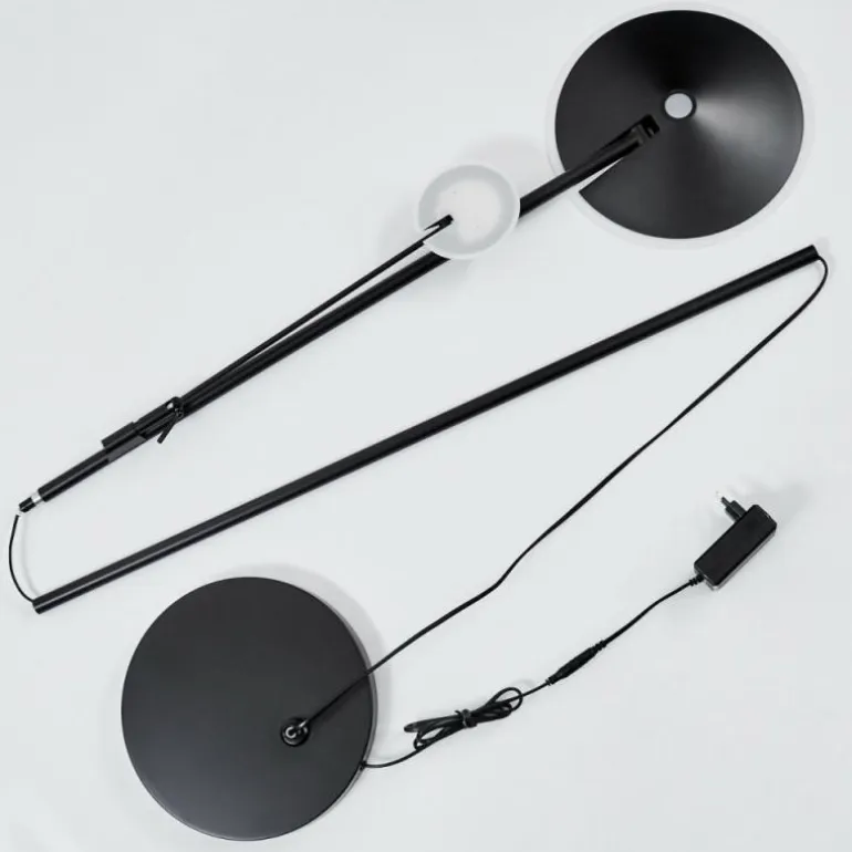 Lampadaire à vasque Choupico LED Noir, 2 lumières