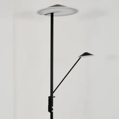 Lampadaire à vasque Choupico LED Noir, 2 lumières