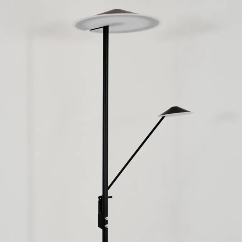 Lampadaire à vasque Choupico LED Noir, 2 lumières