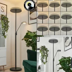 Lampadaire à vasque Huallilemu LED Anthracite, 2 lumières