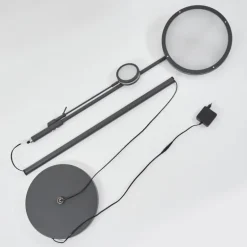 Lampadaire à vasque Huallilemu LED Anthracite, 2 lumières