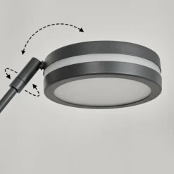 Lampadaire à vasque Huallilemu LED Anthracite, 2 lumières