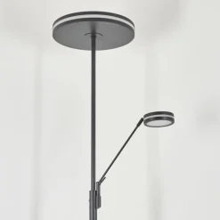 Lampadaire à vasque Huallilemu LED Anthracite, 2 lumières
