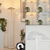 Lampadaire à vasque Janze LED Blanc, 2 lumières