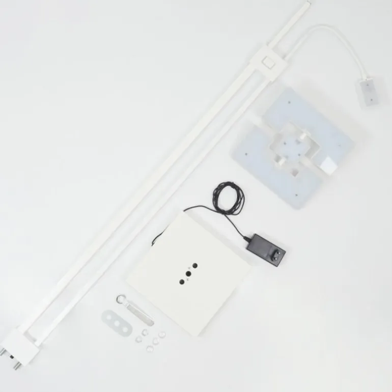 Lampadaire à vasque Janze LED Blanc, 2 lumières