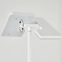 Lampadaire à vasque Janze LED Blanc, 2 lumières