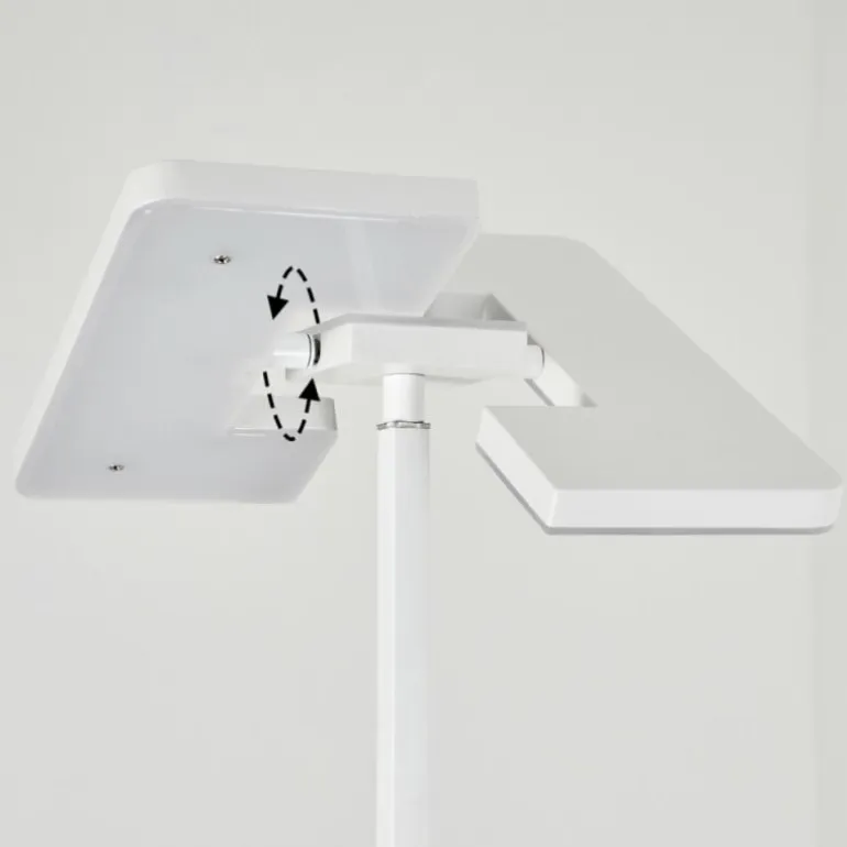 Lampadaire à vasque Janze LED Blanc, 2 lumières