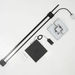 Lampadaire à vasque Janze LED Noir, 2 lumières