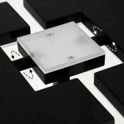Lampadaire à vasque Janze LED Noir, 2 lumières