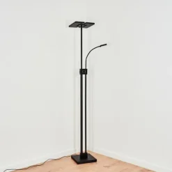 Lampadaire à vasque Janze LED Noir, 2 lumières