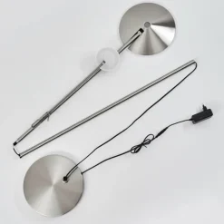 Lampadaire à vasque Murca LED Nickel mat, 2 lumières