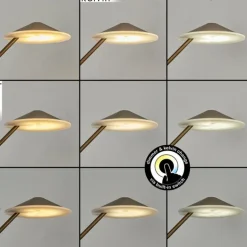 Lampadaire à vasque Murca LED Vieux laiton, 2 lumières