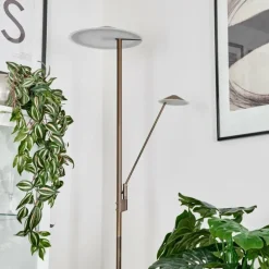 Lampadaire à vasque Murca LED Vieux laiton, 2 lumières