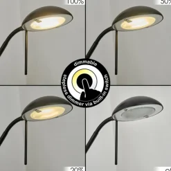 Lampadaire à vasque Chanlus LED Noir, 1 lumière
