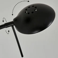 Lampadaire à vasque Chanlus LED Noir, 1 lumière