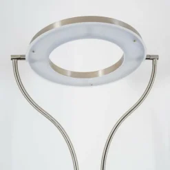 Lampadaire à vasque Donna LED Nickel mat, 1 lumière