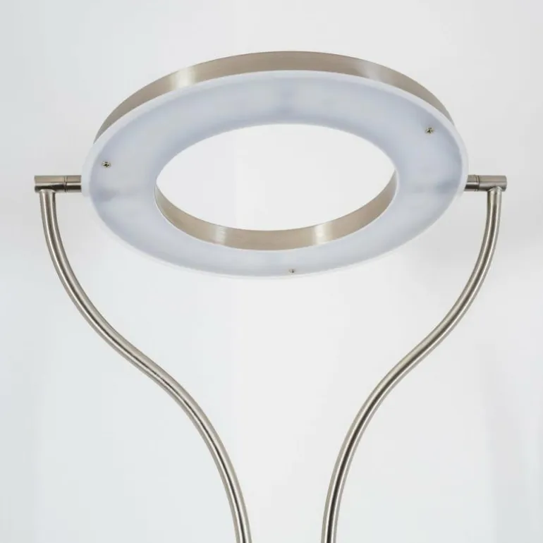 Lampadaire à vasque Donna LED Nickel mat, 1 lumière