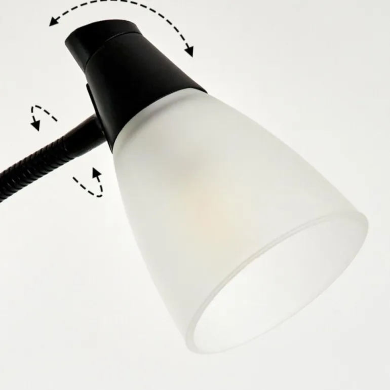 Lampadaire à vasque Phong LED Noir, 2 lumières