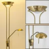 Lampadaire à vasque Rom LED Vieux laiton, 2 lumières