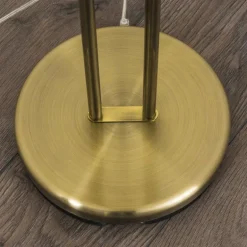 Lampadaire à vasque Rom LED Vieux laiton, 2 lumières