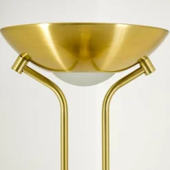 Lampadaire à vasque Rom LED Laiton, 2 lumières