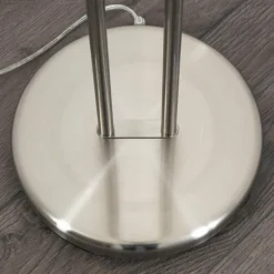 Lampadaire à vasque Rom LED Nickel mat, 2 lumières
