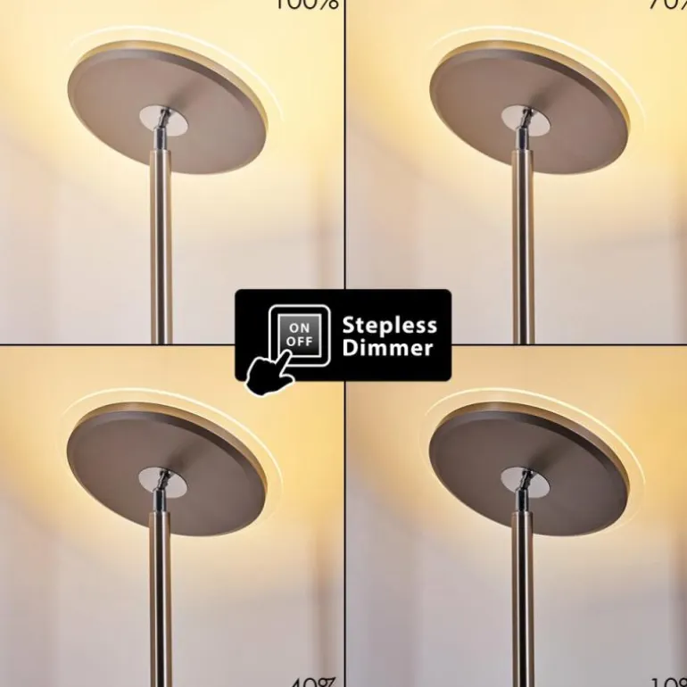 Lampadaire à vasque Veteli LED Blanc, 2 lumières