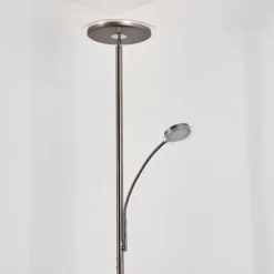 Lampadaire à vasque Veteli LED Blanc, 2 lumières