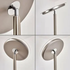 Lampadaire à vasque Veteli LED Blanc, 2 lumières