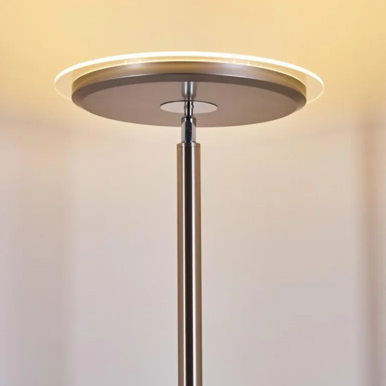Lampadaire à vasque Veteli LED Blanc, 2 lumières