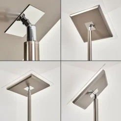 Lampadaire à vasque Veteli LED Acier inoxydable, 2 lumières