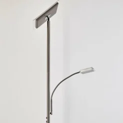 Lampadaire à vasque Veteli LED Acier inoxydable, 2 lumières