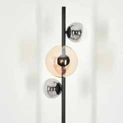 Lampadaire - Verre 10 cm, 15 cm Remaisnil Ambre, Fumé, 3 lumières